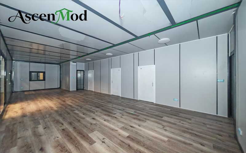40ft High Ceiling Foldable House  Spacious Three-Bedroom Prefab Container Home ASCEN MOD 