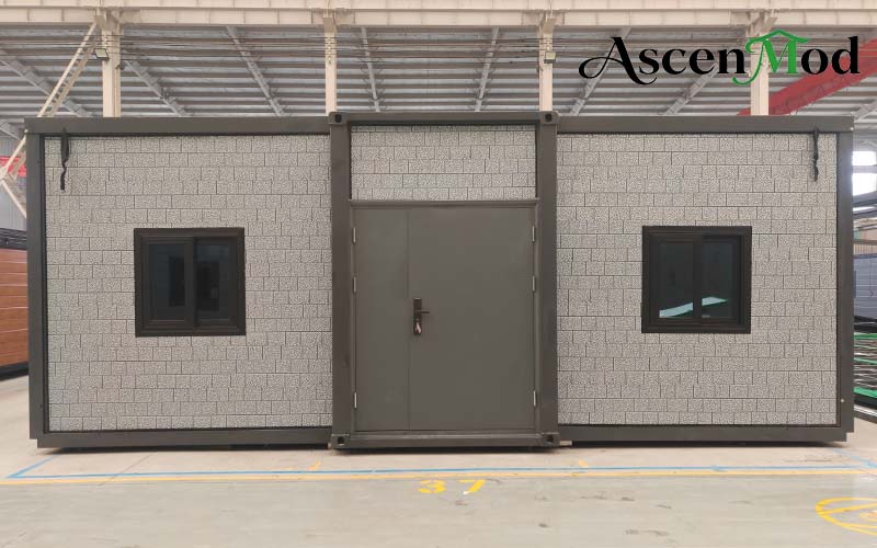 40ft High Ceiling Foldable House  Spacious Three-Bedroom Prefab Container Home ASCEN MOD 